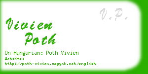 vivien poth business card